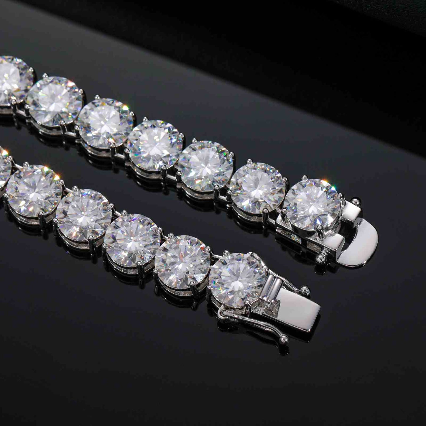 Tennis Chain With Moissanite Diamond