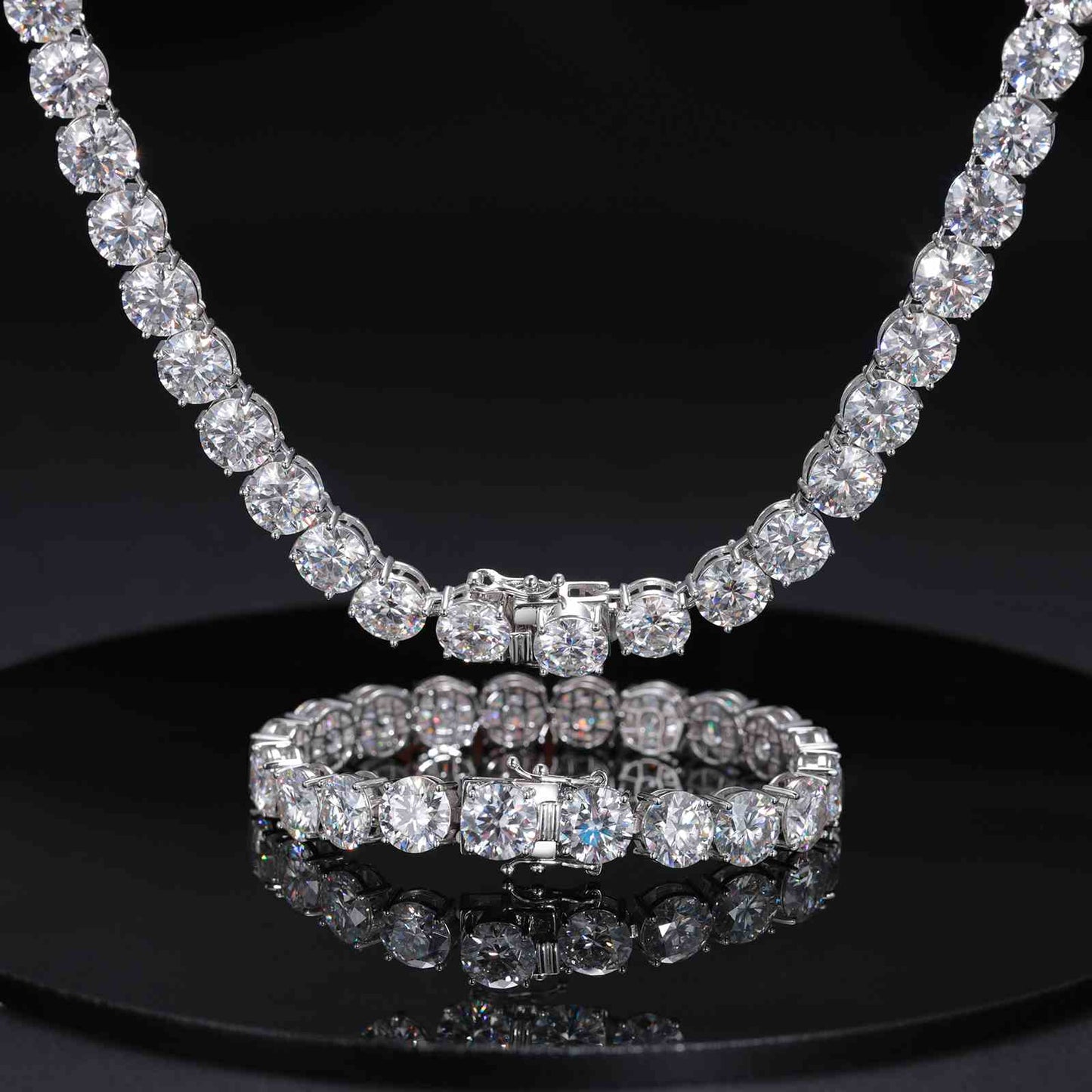 Tennis Chain With Moissanite Diamond