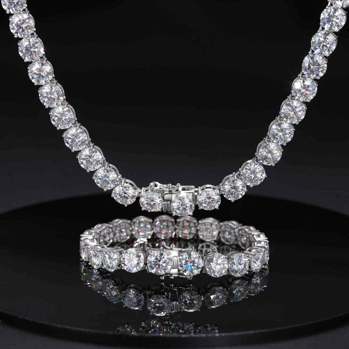Tennis Chain With Moissanite Diamond Diamlux