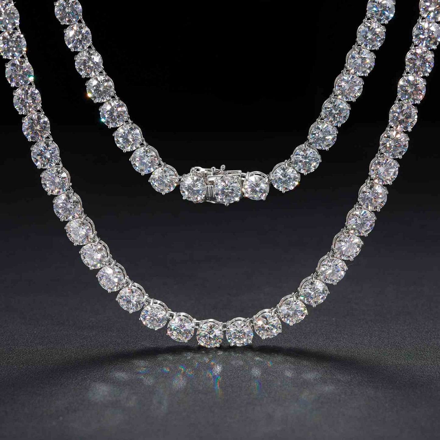 Tennis Chain With Moissanite Diamond
