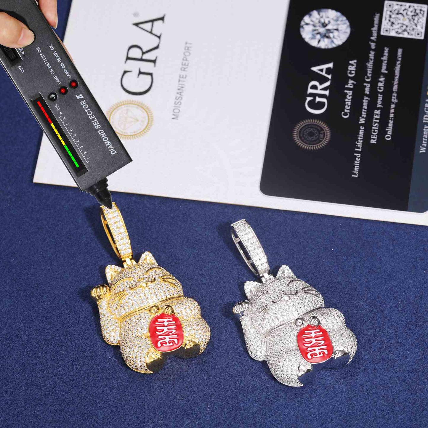 Diamlux Cat Charm Pendant