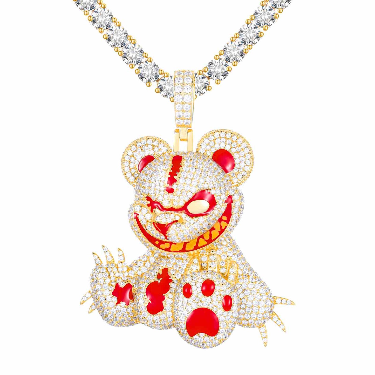Diamlu Evil Teddy Bear Pendant