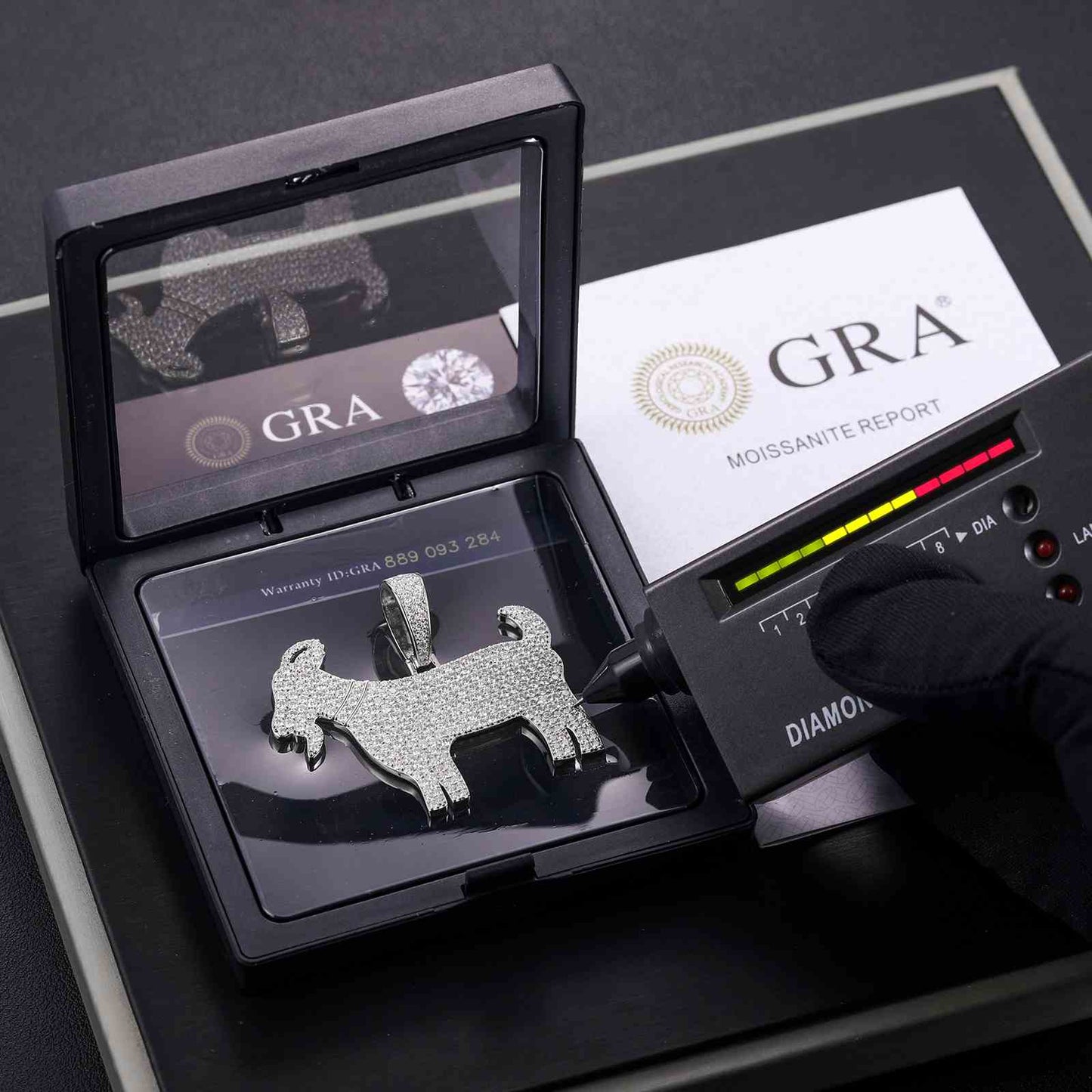 Diamlux Goat Charm Pendant