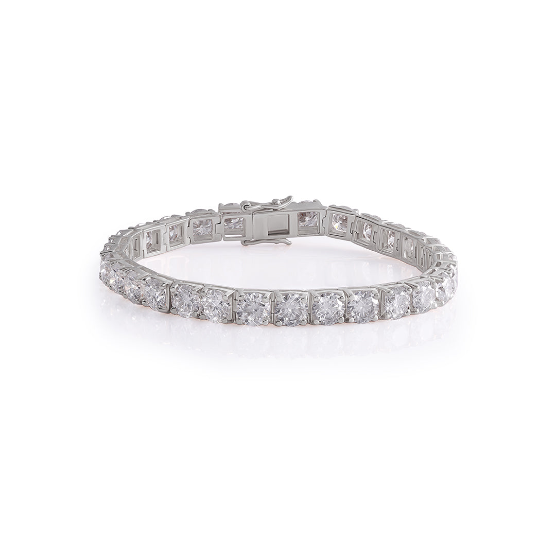 White Gold Round Diamond Tennis Bracelet-DX-BC-0100 S