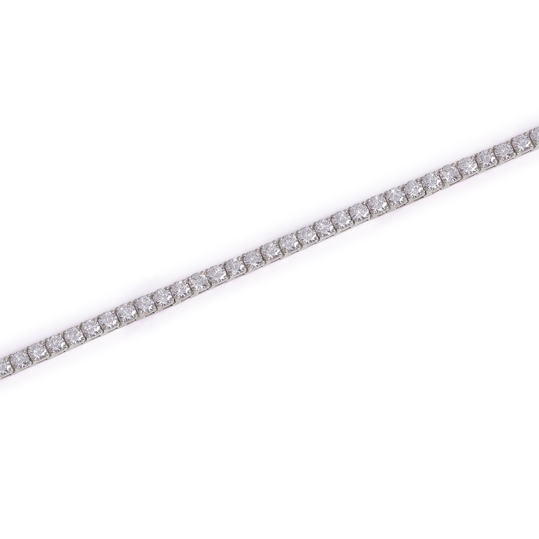 White Gold Diamond Tennis Bracelet-DX-BC-0101 S