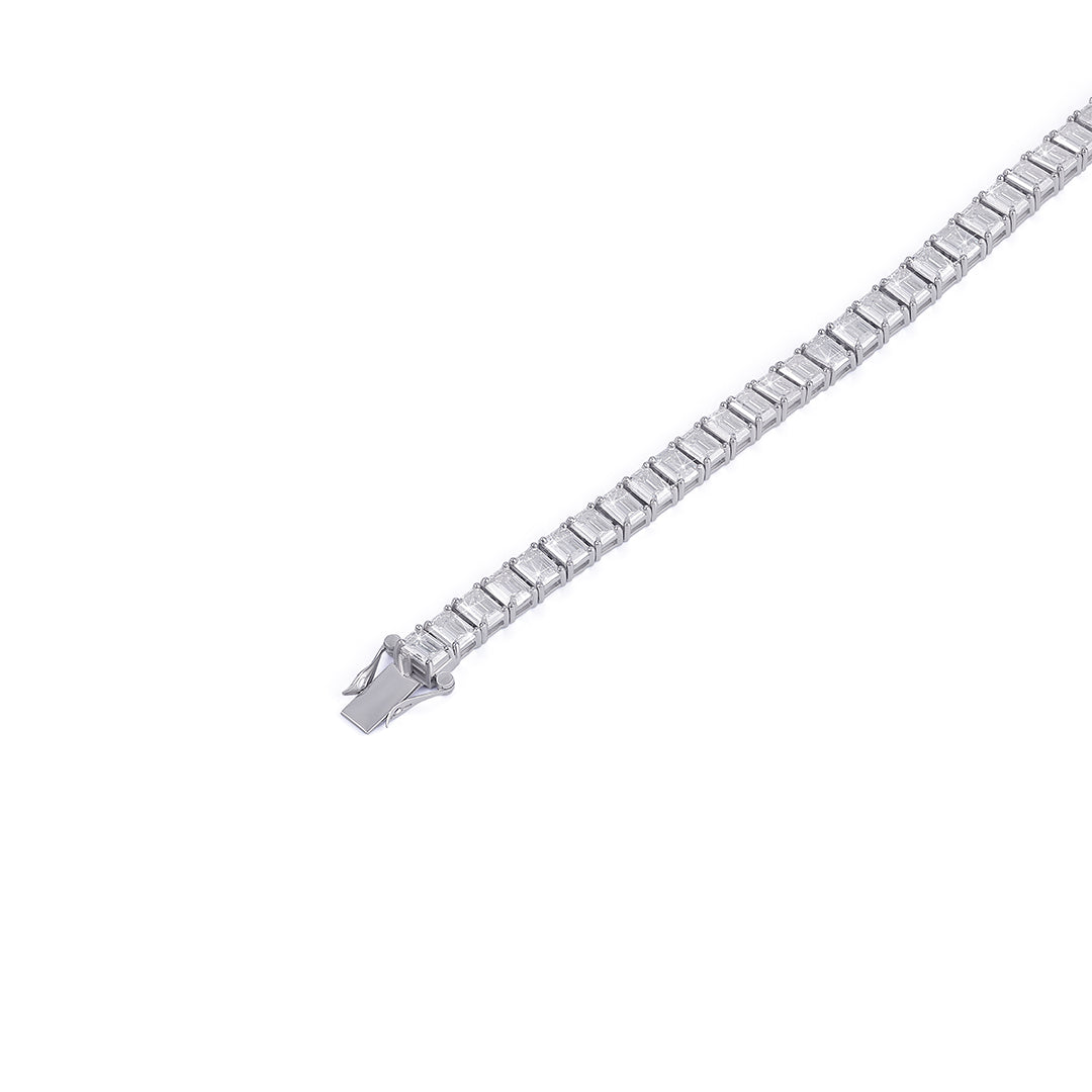 Emerald Cut Tennis Bracelet – Statement Elegance-DX-BC-0117