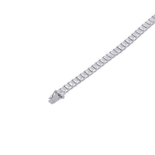 Emerald Cut Tennis Bracelet – Statement Elegance-DX-BC-0117 Diamlux