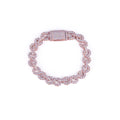Rose Gold Infinity Bracelet with Moissanite Diamond-DX-BC-0120R