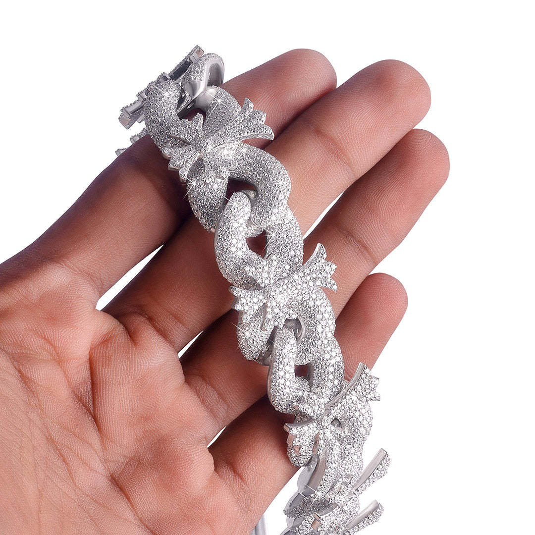 Premium Iced Crown Link Cuban Chain