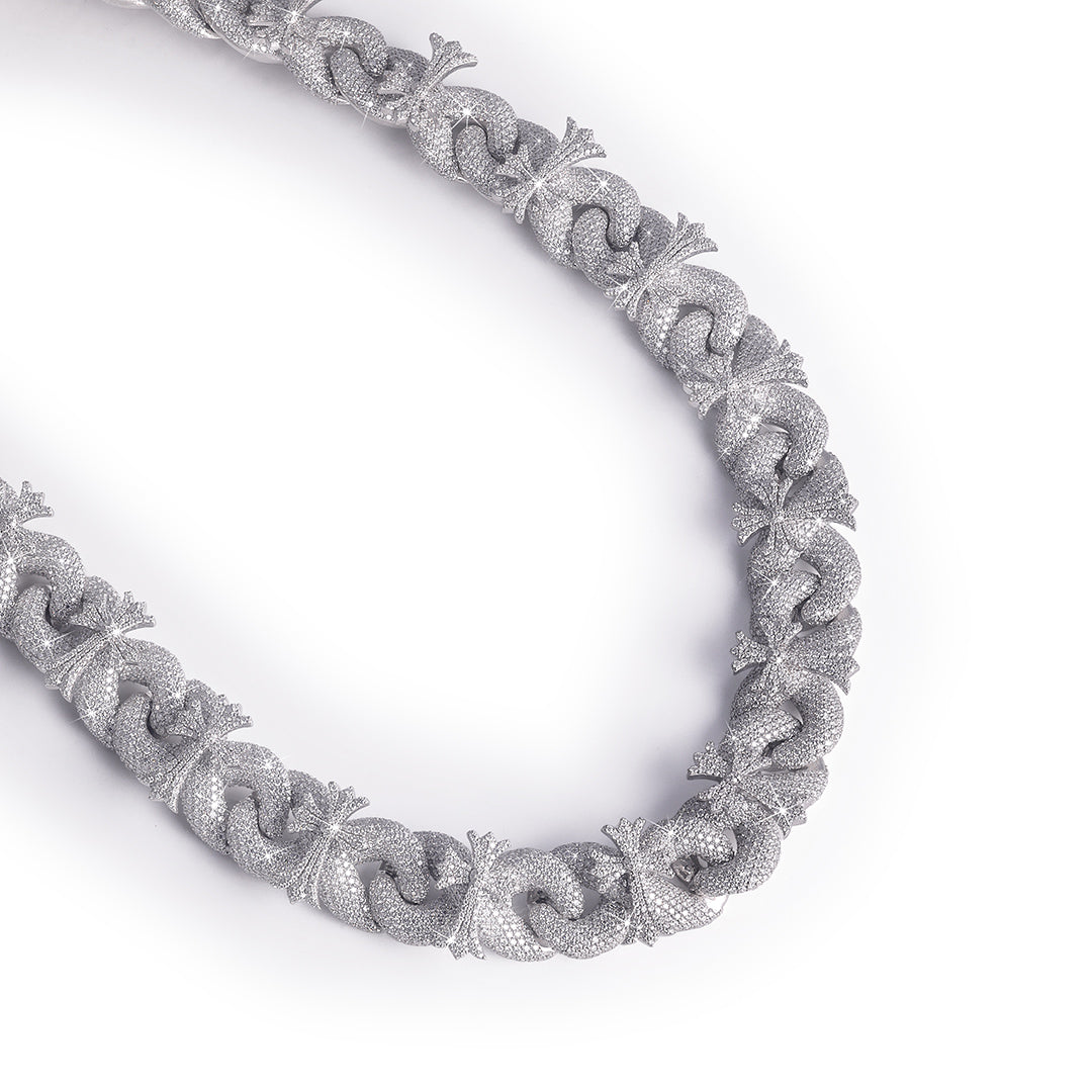 Premium Iced Crown Link Cuban Chain
