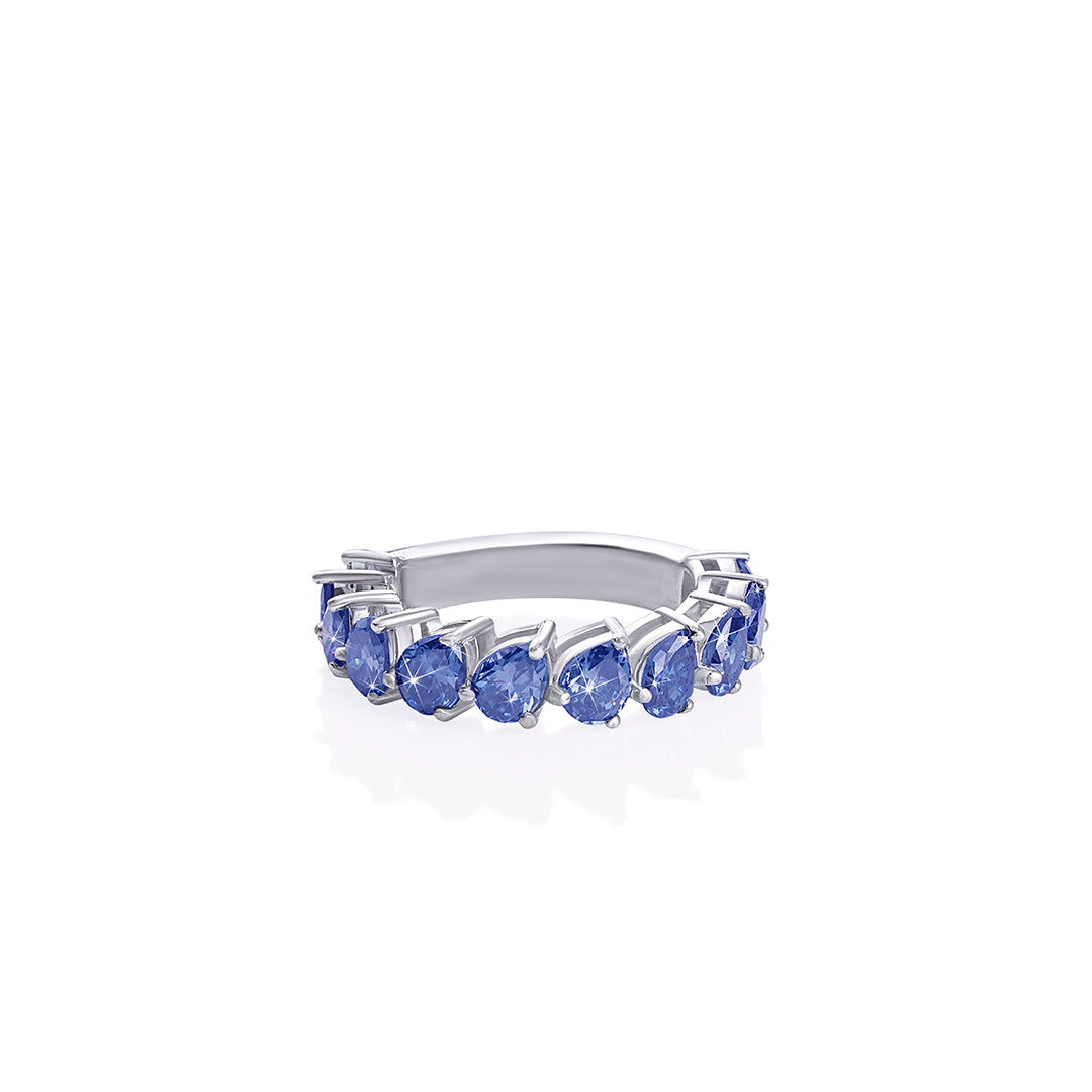 Royal Blue Sapphire Eternity Ring