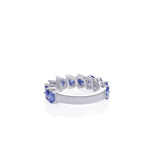 Royal Blue Sapphire Eternity Ring Diamlux