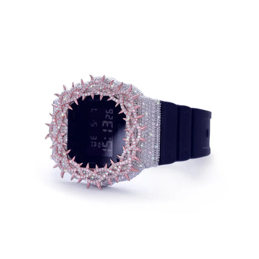 Handmade G-Shock with Full Diamond Embellishment Diamlux