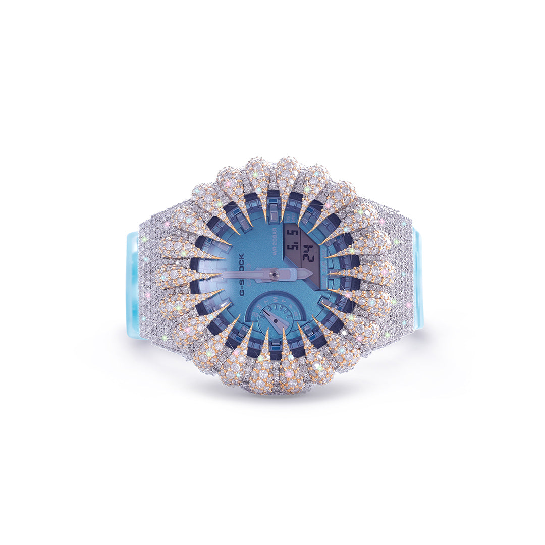 Sky Blue Diamond G-Shock – Luxury Ice Edition