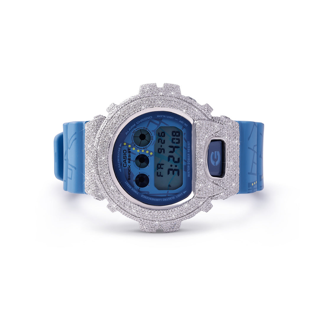 Blue Dial With Natural Diamond G-Shock
