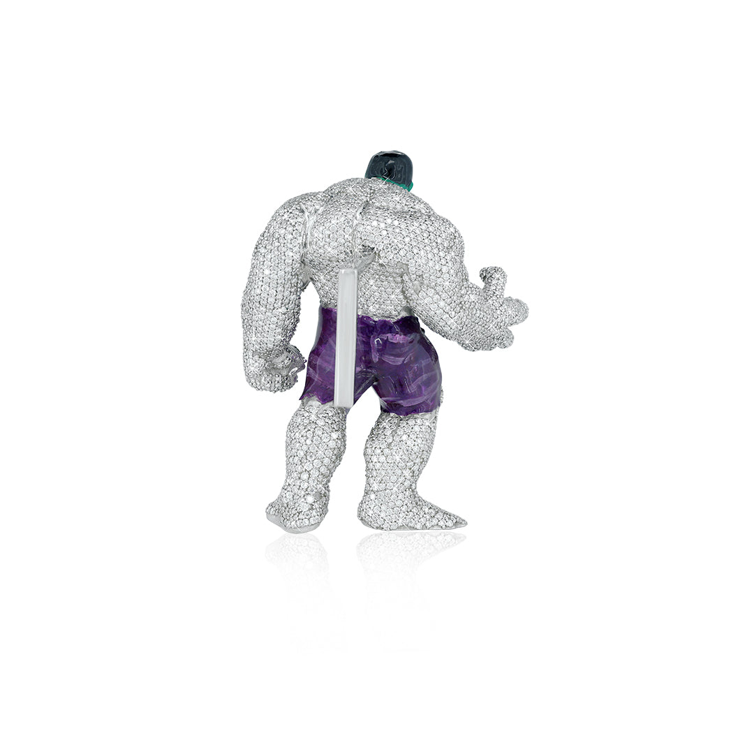 "Hulk" Pendant With VVS Moissanite Diamond Diamlux