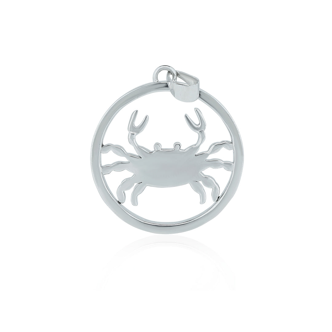 "CANCER" Zodiac Pendant with vvs Moissanite Diamond Diamlux