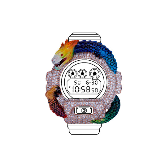 Dragon Bezel - New Edition with VVS Moissanite Diamond Diamlux