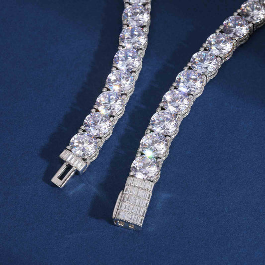 Chain Tennis Cluster with Moissanite Diamond