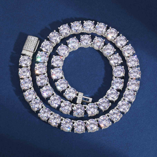 Chain Tennis Cluster with Moissanite Diamond