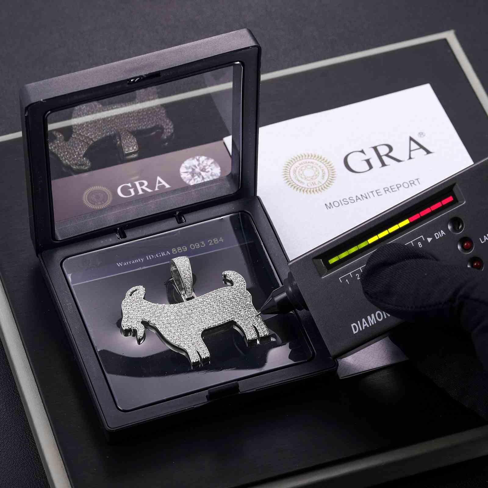 Diamlux Goat Charm Pendant