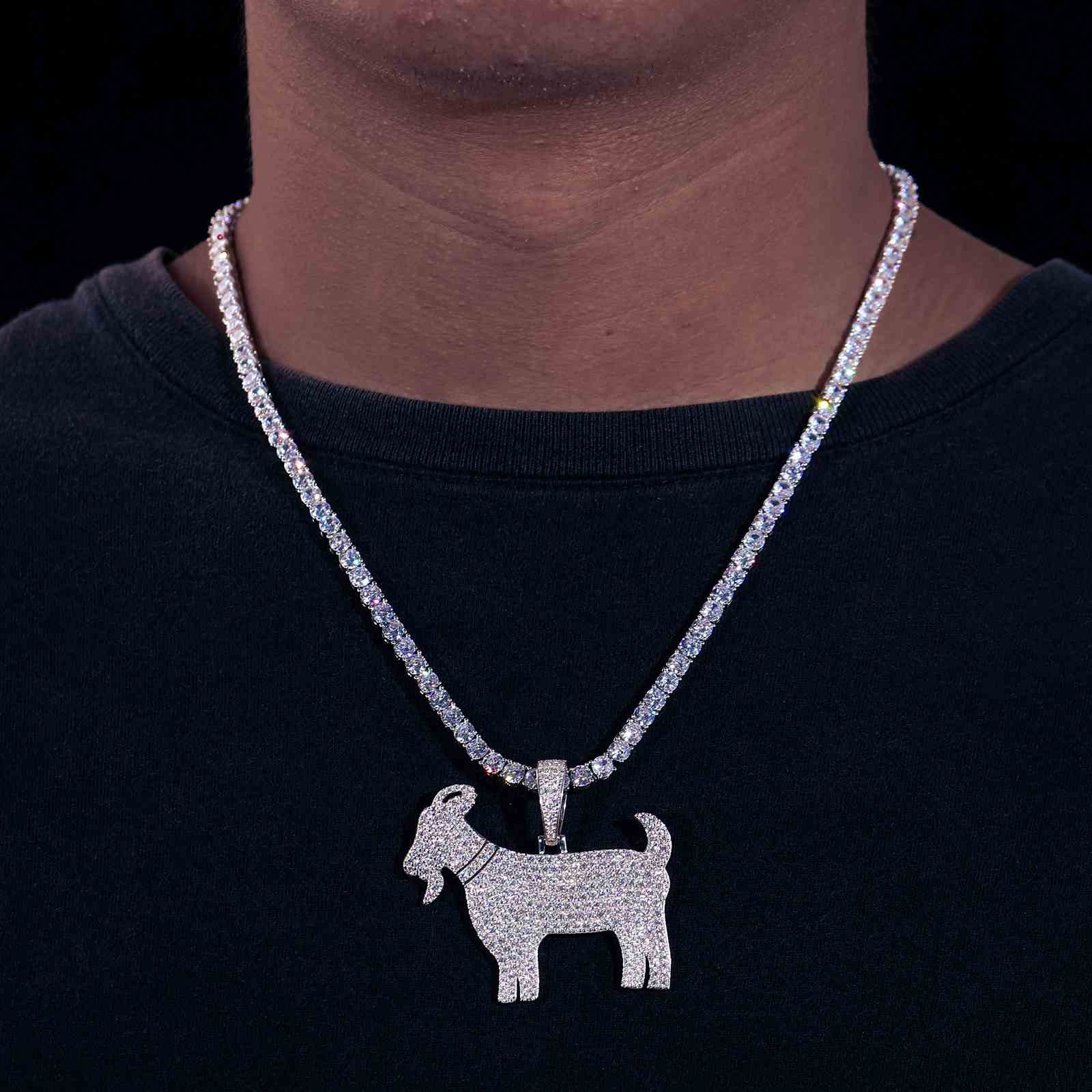  Diamlux Goat Charm Pendant