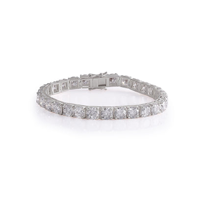 White Gold  Round Diamond Tennis Bracelet-DX-BC-0100 S