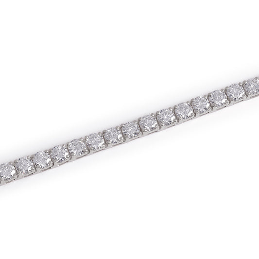 White Gold  Round Diamond Tennis Bracelet-DX-BC-0100 S