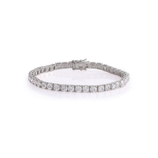 White Gold Diamond Tennis Bracelet-DX-BC-0101 S