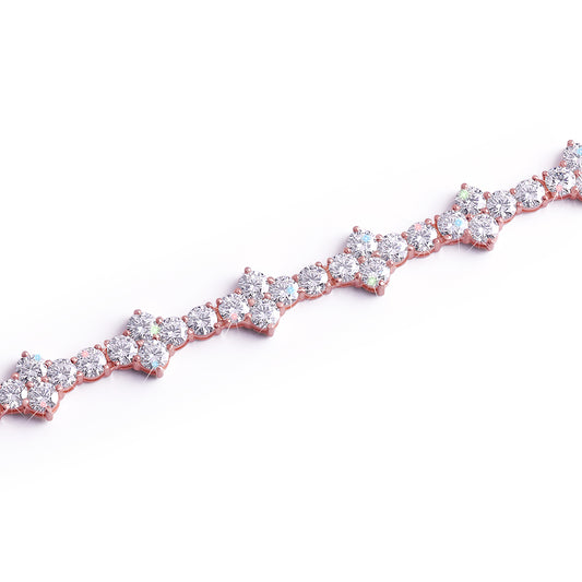 Rose Gold Vintage-Inspired Diamond Bracelet-DX-BC-0103 R