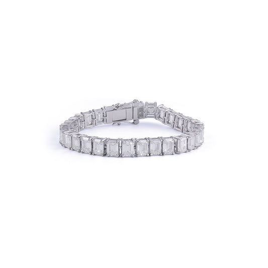 Emerald Cut Tennis Bracelet – Statement Elegance-DX-BC-0117