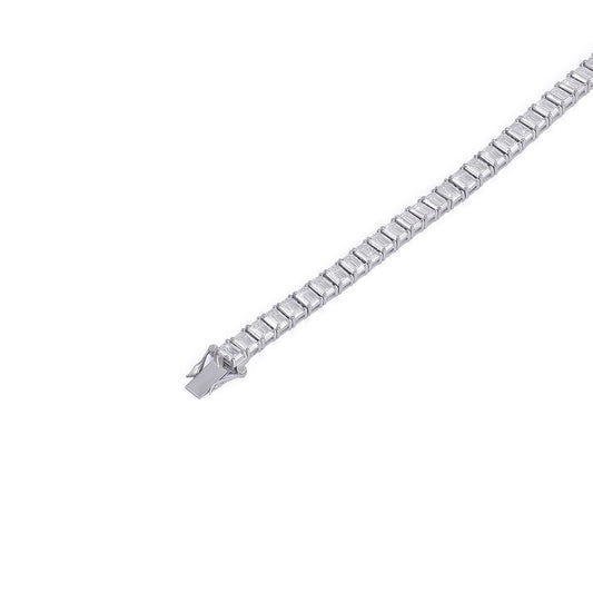 Emerald Cut Tennis Bracelet – Statement Elegance-DX-BC-0117
