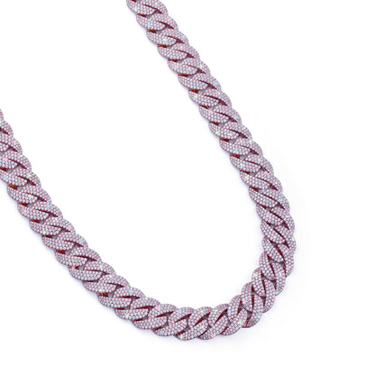Rose Gold Iced Cuban Link Chain – Fully Flooded Bling Chain-DX-CN-0105