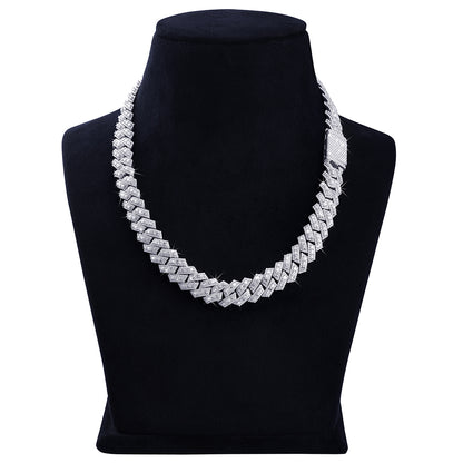 Iced Miami Cuban Link Chain – Baguette Stone Finish-DX-CN-0111