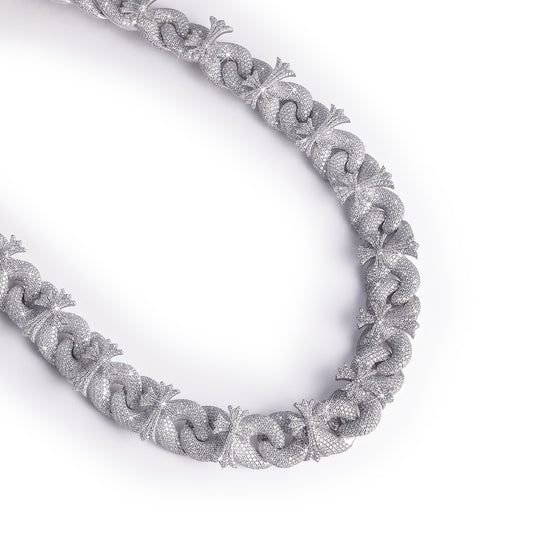 Premium Iced Crown Link Cuban Chain