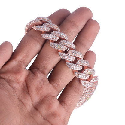 Rose Gold Pave Cuban Link Chain