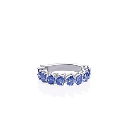 Royal Blue Sapphire Eternity Ring
