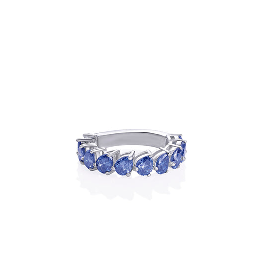 Royal Blue Sapphire Eternity Ring