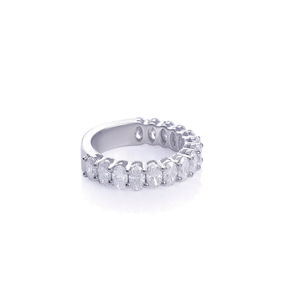 Moissanite Diamond Engagement Ring (Oval Shape)