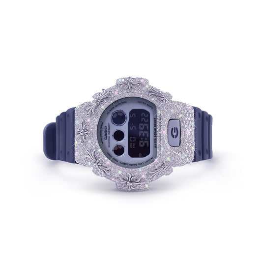 Custom G-Shock Watch with Handmade Diamond Detailing