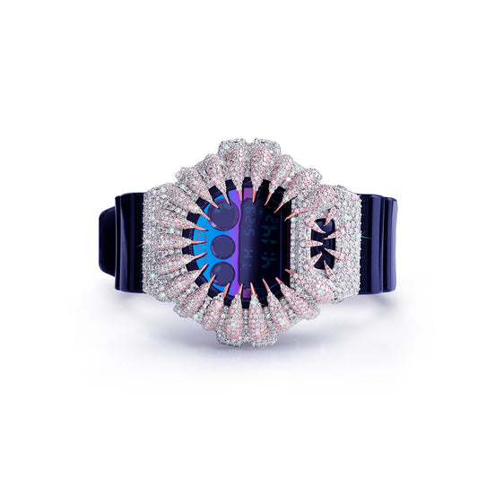 Blue Flame G-Shock – Violet Strap with Dual-Tone Frosted Bezel