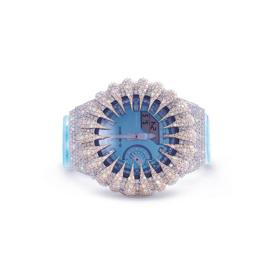 Sky Blue Diamond G-Shock – Luxury Ice Edition