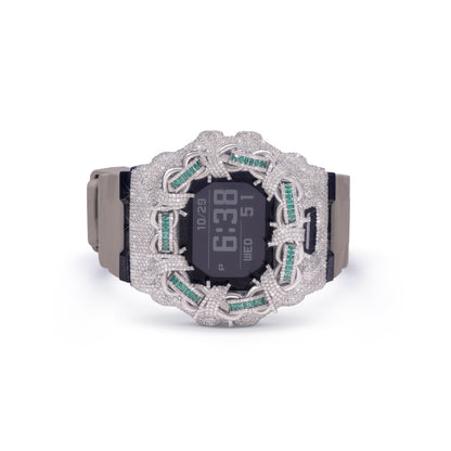 G-Shock Bind Bezzel With Natural And Moissanite Diamond