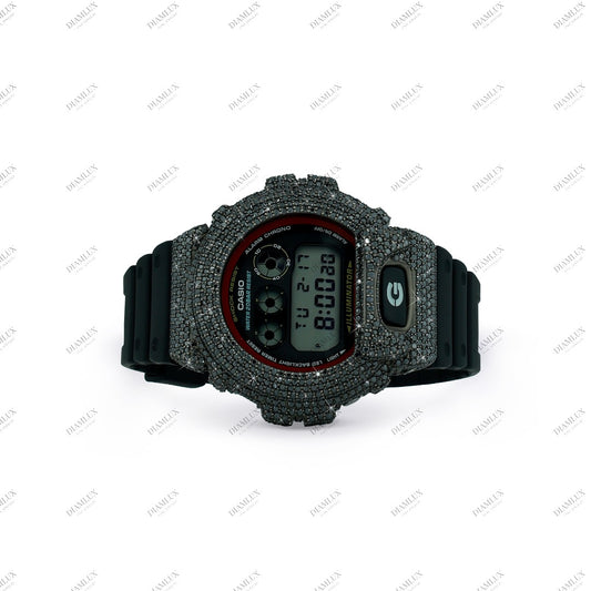 Black Moissanite Diamond G-Shock watch Diamlux