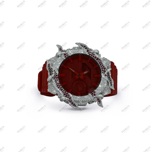 Thunder Moissanite Diamond Bezel G- Shock Watch Diamlux