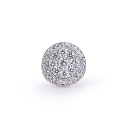 Brilliant Halo Cluster Diamond Ring