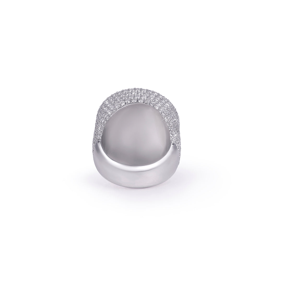 Brilliant Halo Cluster Diamond Ring Diamlux