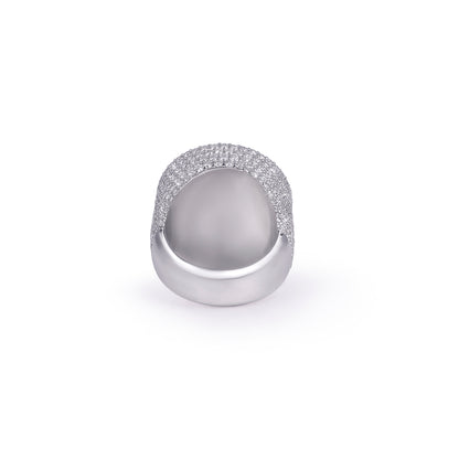 Brilliant Halo Cluster Diamond Ring