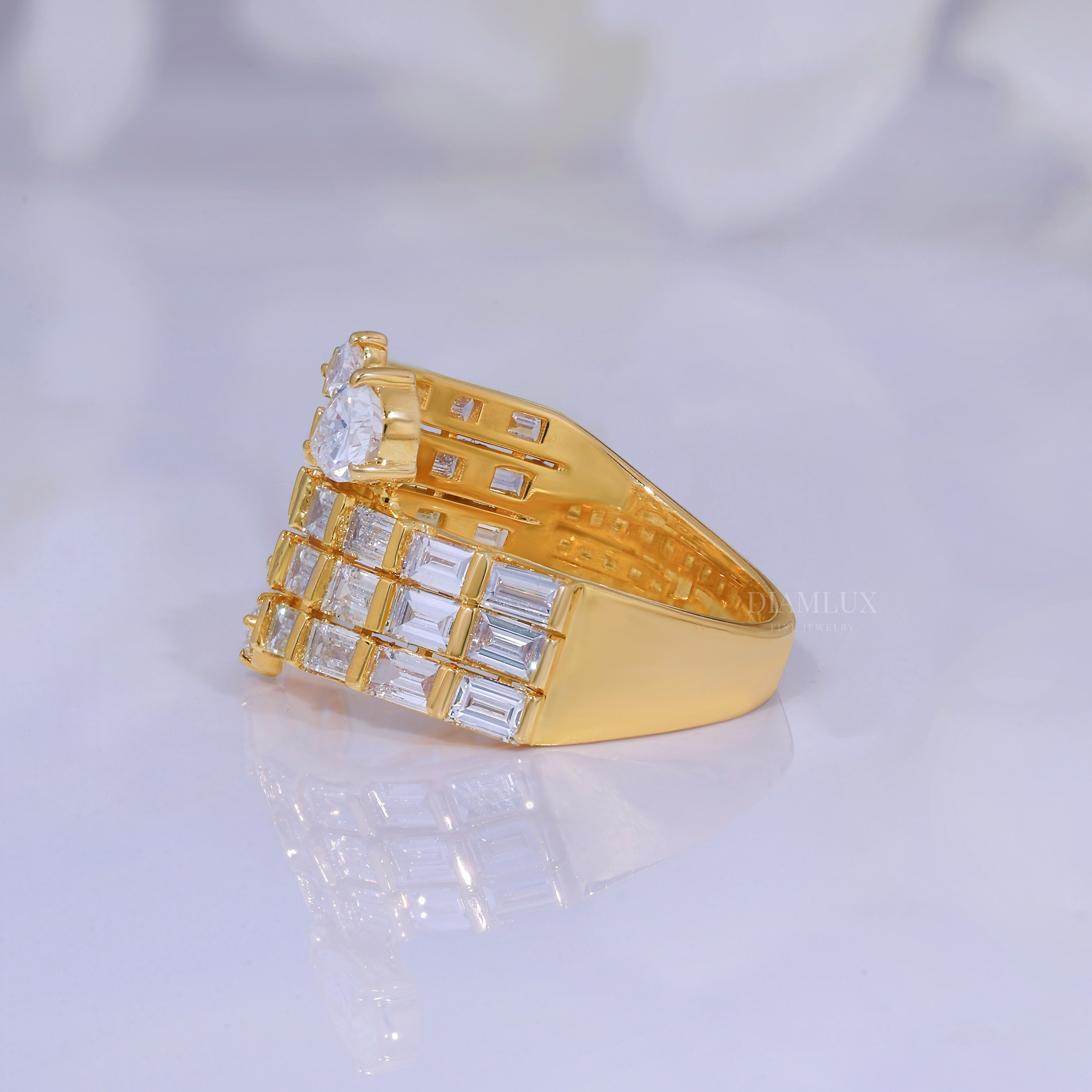 10kt Gold Lab Diamond Ring Diamlux Fine Jewelry