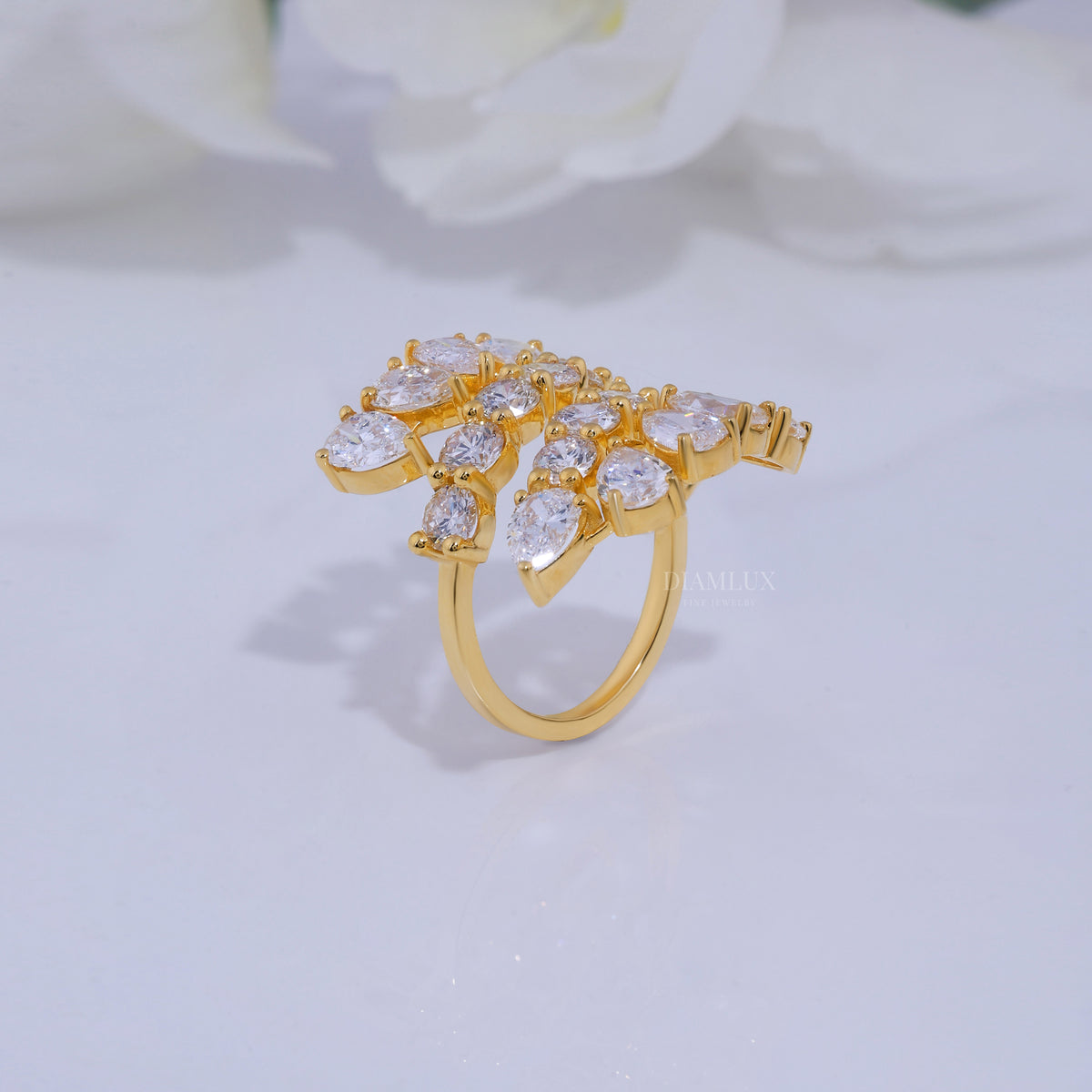 10kt Gold Lab Diamond Ring Diamlux Fine Jewelry
